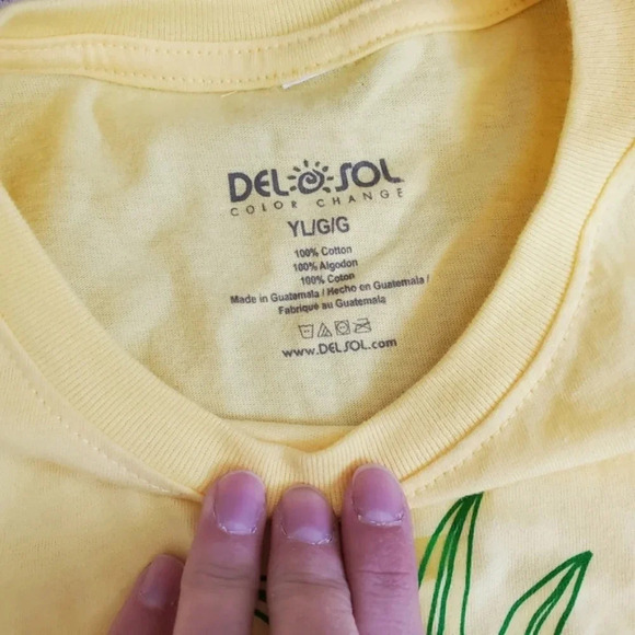 DEL SOL | Jamaica Pinapple Shirt in Yellow sz L - Picture 3 of 4